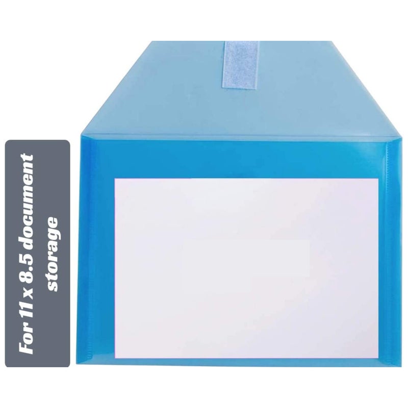 1InTheOffice Binder Pocket Envelopes 3 Ring, 3 Ring Envelopes with Hook & Loop Closure, Assorted Colors, (6 Pack) - Image 4